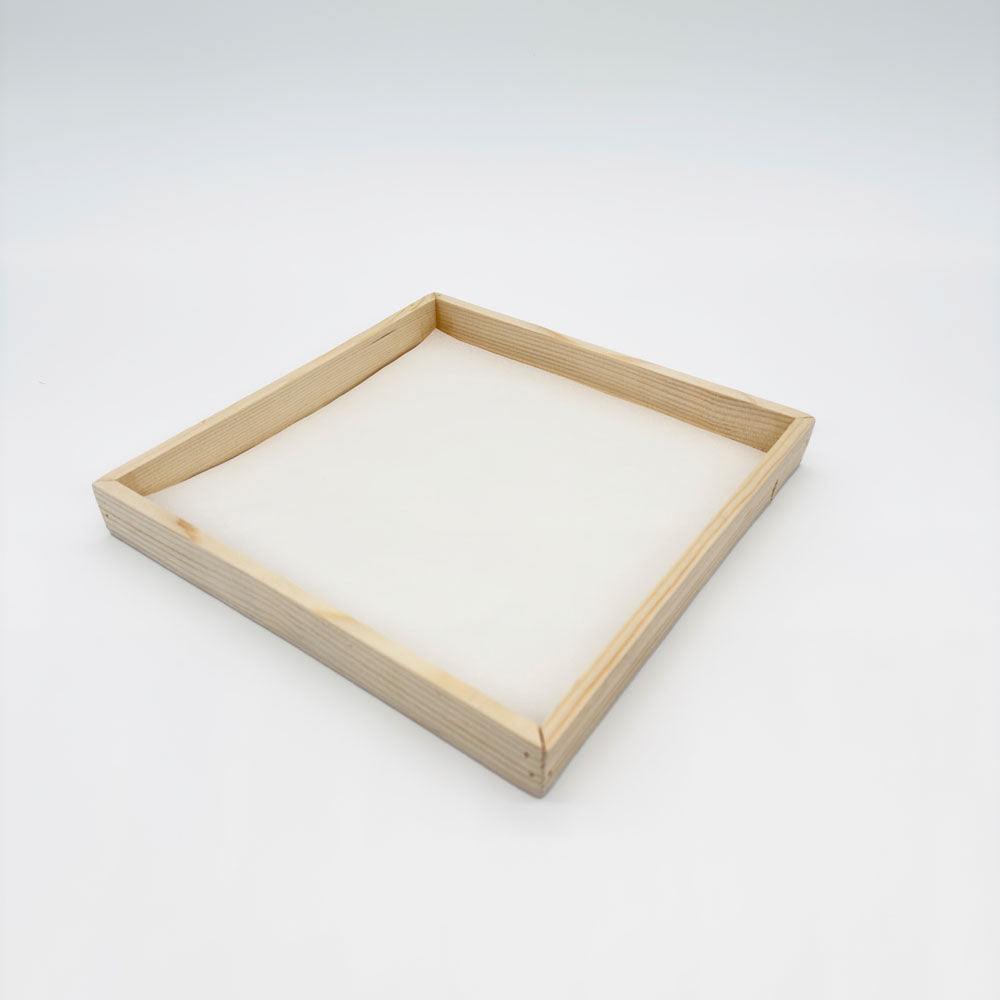 10"x10" Solid Wood Tray (Paper Lined)