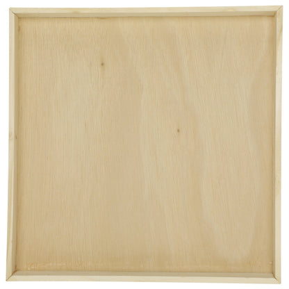 12"x12" Solid Wood Tray (Paper Lined)