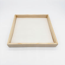 12"x12" Solid Wood Tray (Paper Lined)