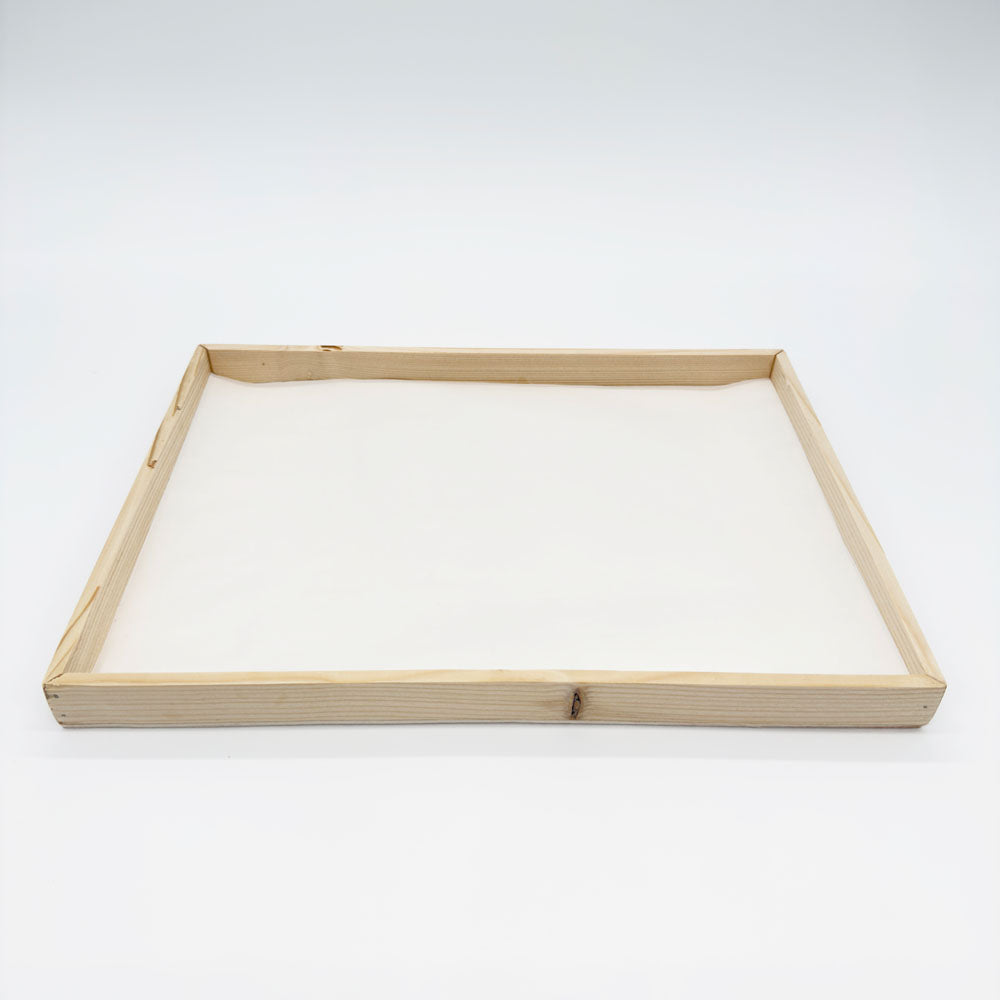 12"x16" Solid Wood Rectangle Tray (Paper Lined)