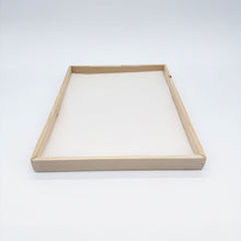 12"x16" Solid Wood Rectangle Tray (Paper Lined)