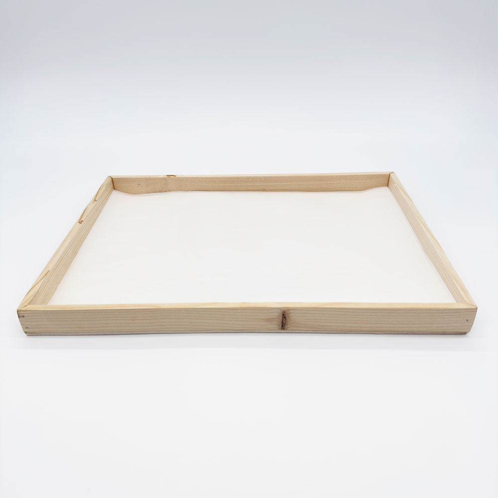 12"x16" Solid Wood Rectangle Tray (Paper Lined)