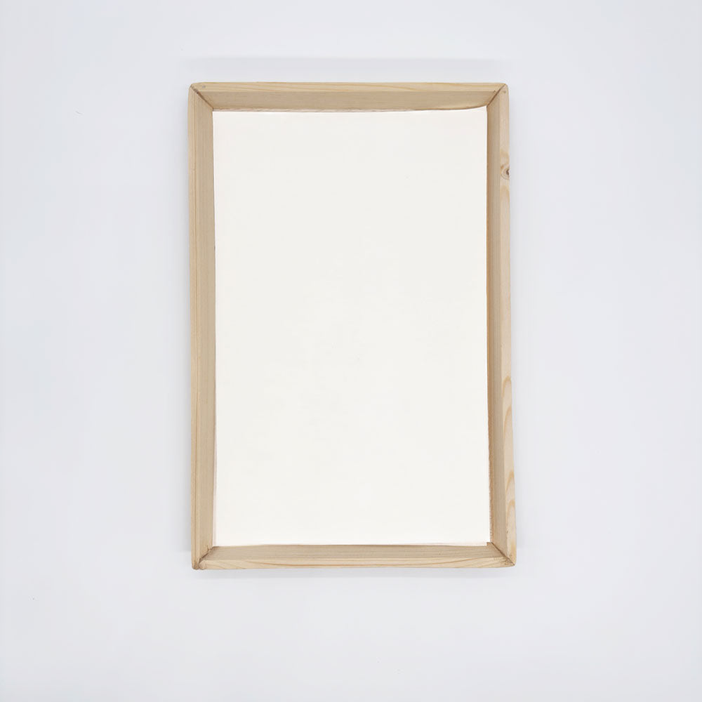 12"x18" Angled Edge Solid Wood Tray (Paper Lined)