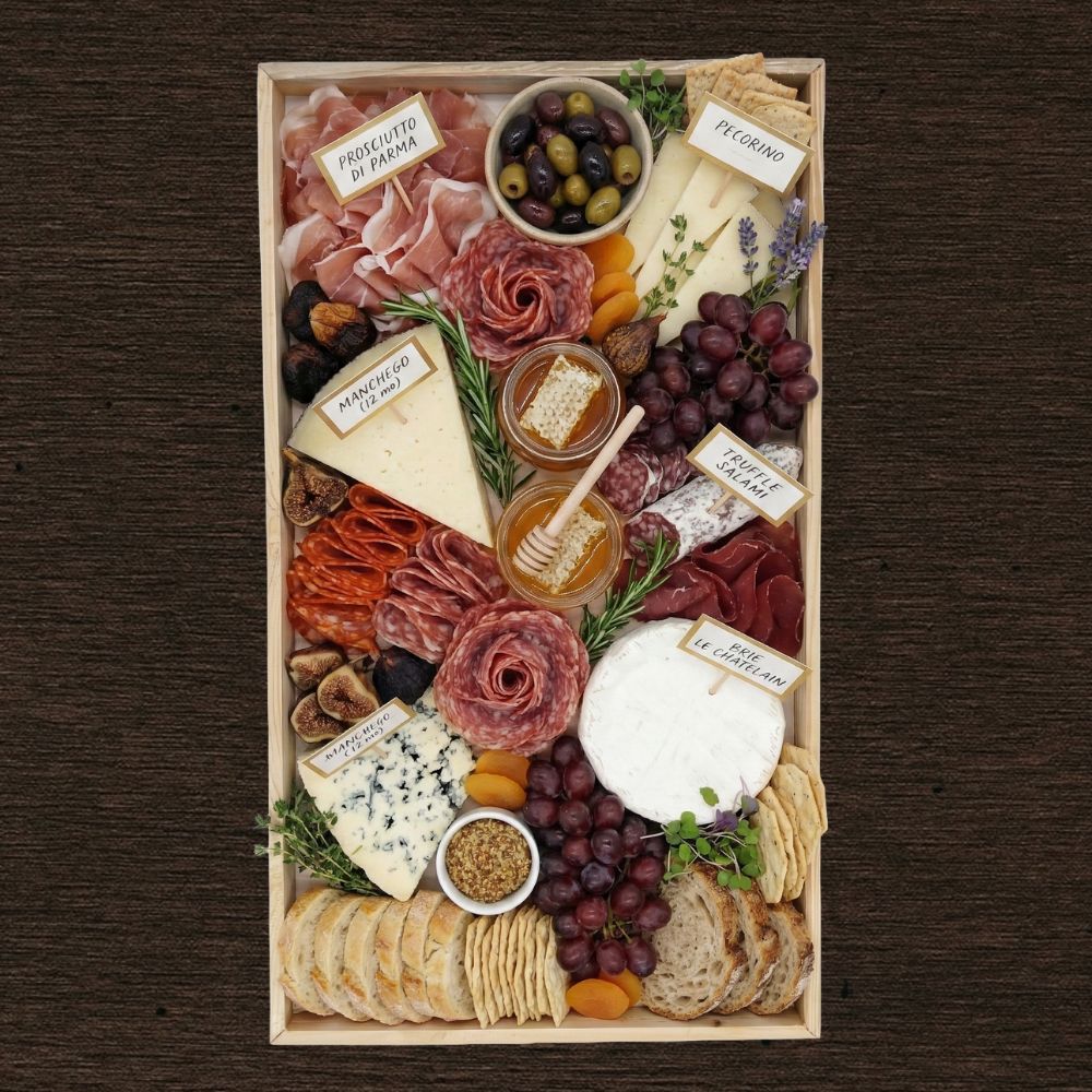 12"x21" Solid Wood Tray (paper Lined)