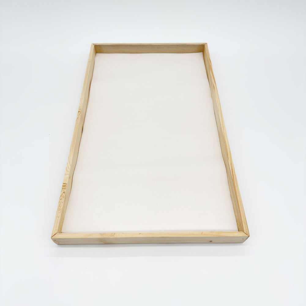 12"x21" Solid Wood Tray (paper Lined)
