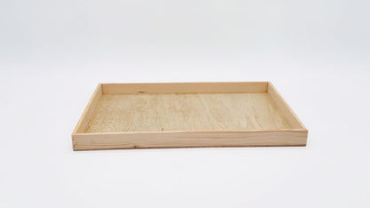 14"x21"x1" Solid Wood Tray (Paper Lined)