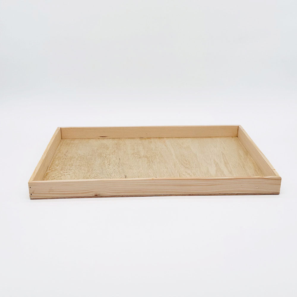 14"x21"x1" Solid Wood Tray (Paper Lined)