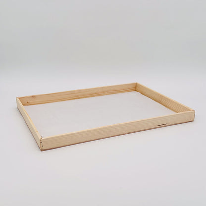 14"x21"x1" Solid Wood Tray (Paper Lined)