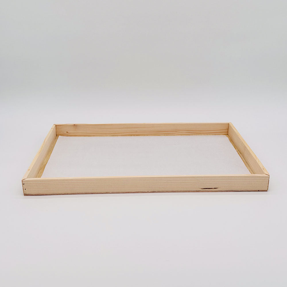 14"x21"x1" Solid Wood Tray (Paper Lined)