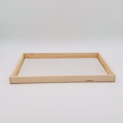 14"x21"x1" Solid Wood Tray (Paper Lined)