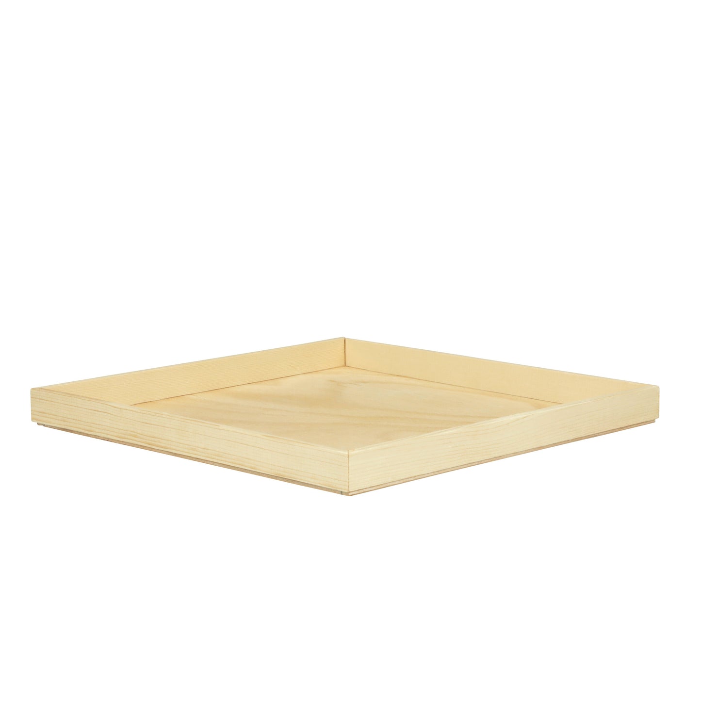 14"x14" Solid Wood Tray (Paper Lined)