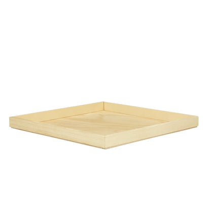 14"x14" Solid Wood Tray (Paper Lined)