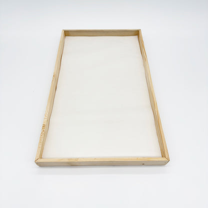 14"x21"x1" Solid Wood Tray (159 oz)