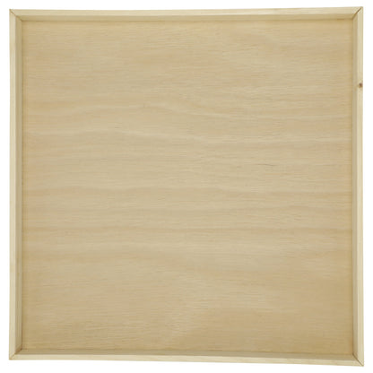 16"x16" Solid Wood Tray (Paper Lined)