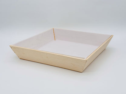 12"x12"x3"  Solid Wood Bowl (Paper Lined)