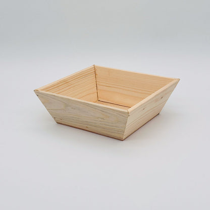 6"x6"x3"  Solid Wood Bowl (Paper Lined)