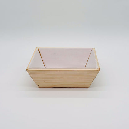 6"x6"x3"  Solid Wood Bowl (Paper Lined)