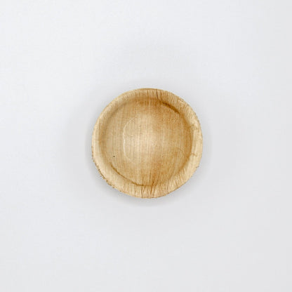 2.5" Round Mini Palm Leaf Bowl (1.5 oz)