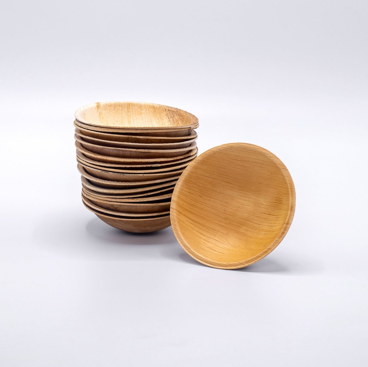 3.5" Round Mini Palm Leaf Bowl (4 oz)