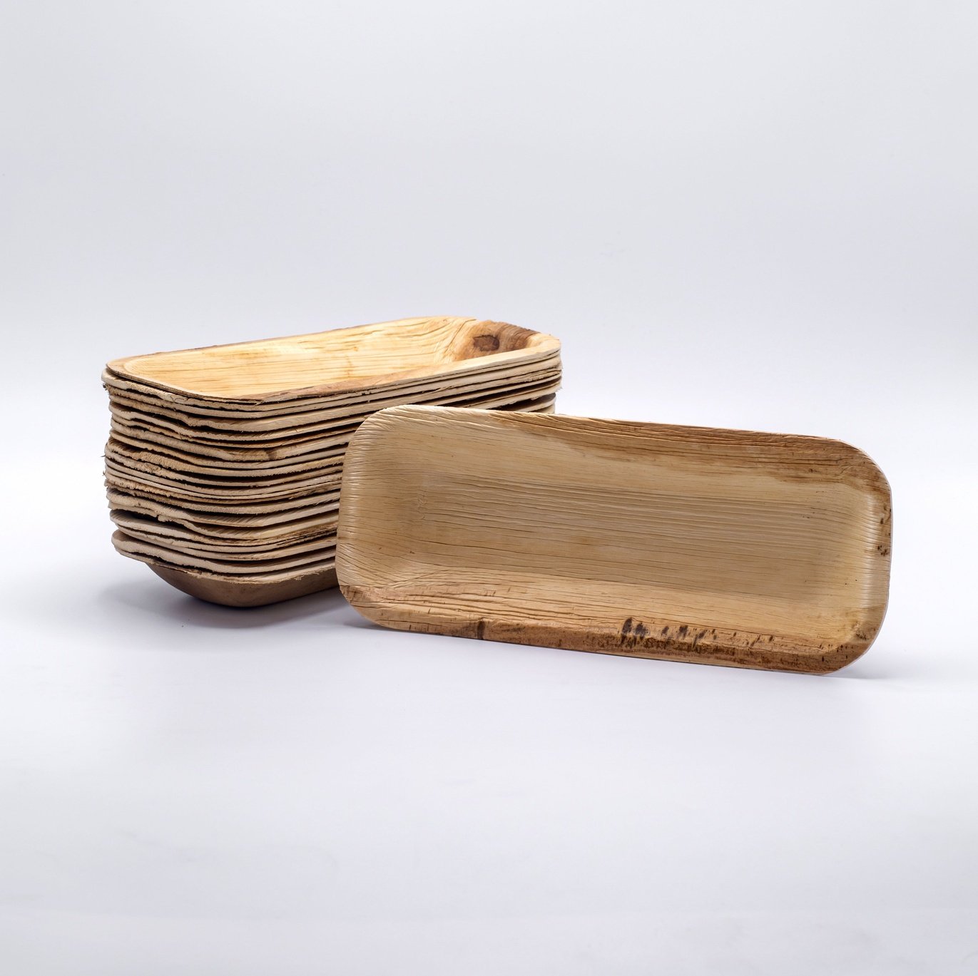 4"x10" Rectangle Palm Leaf Tray