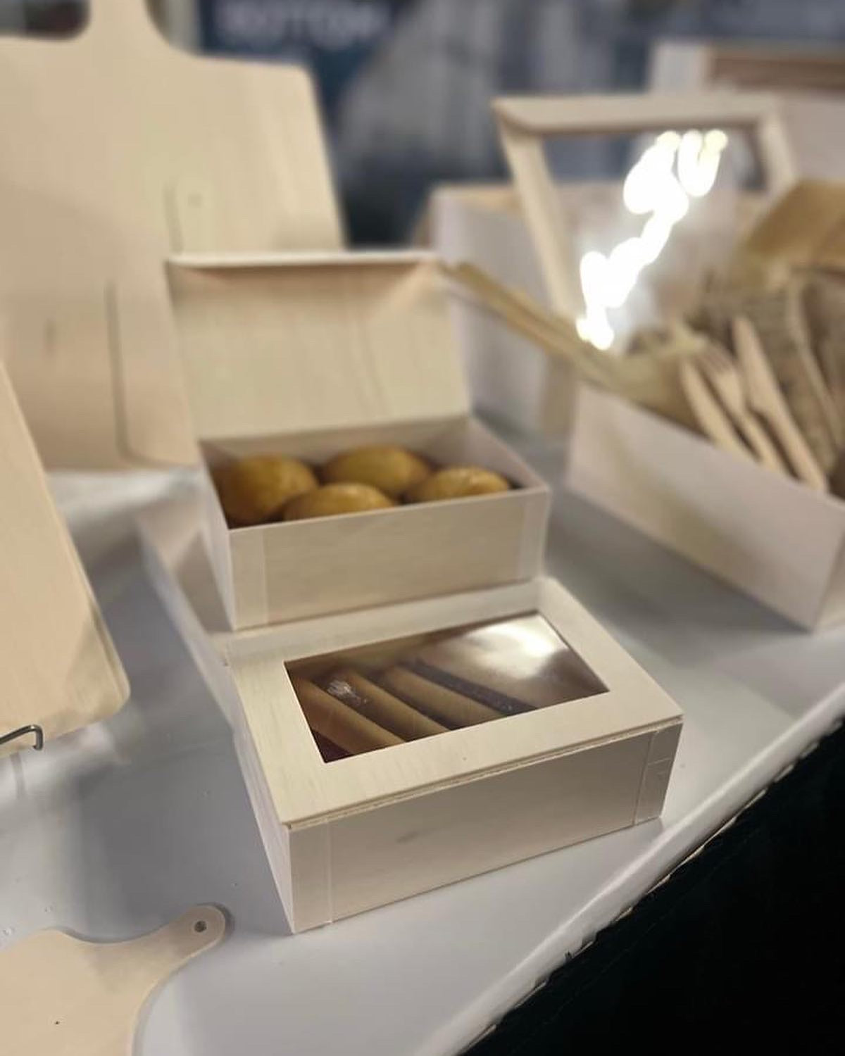 4x6x2 Small Balsa Wood Window Gift Box | Verterra - Verterra