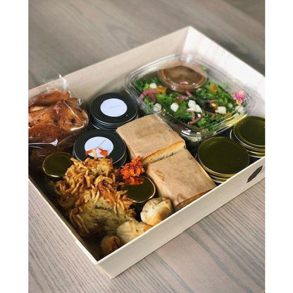 11.8"x15" Large Balsa Wood Tray with Clear PET Lid