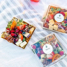 5.6"x5.6"x1.25" Mini Balsa Wood Tray with Clear PET Lid