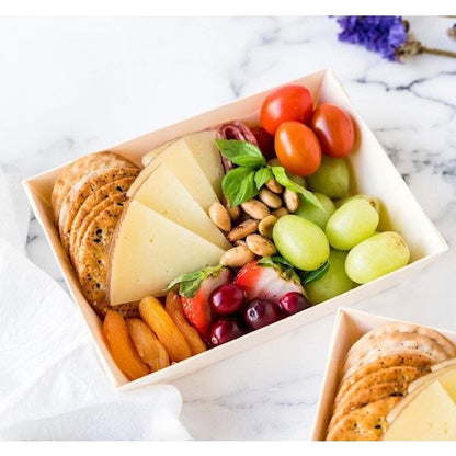 7"x5" Standard Balsa Wood Tray with Clear PET Lid