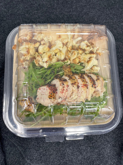 8" Square Rim-Lock Clamshell To-Go