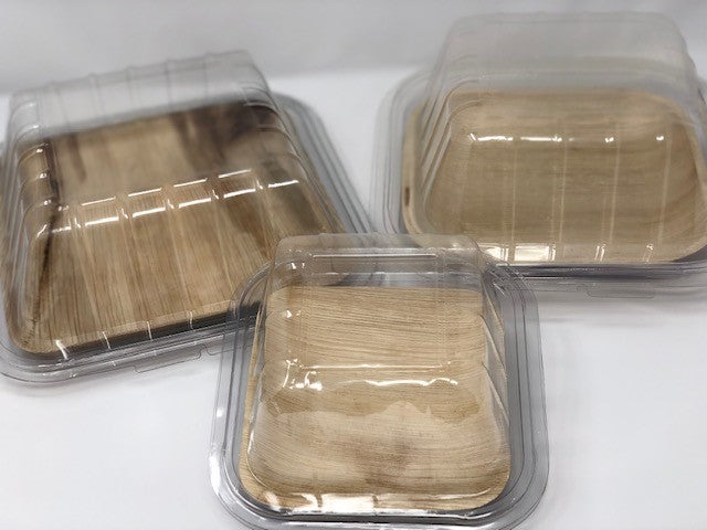 8" Square Rim-Lock Clamshell To-Go