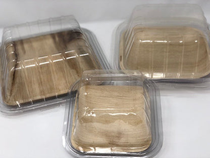 8" Square Rim-Lock Clamshell To-Go