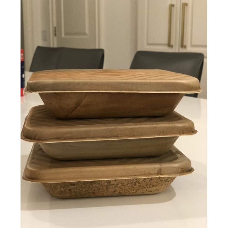 9"x5" Palm Leaf Plate and Bowl Serving Set (33 oz)