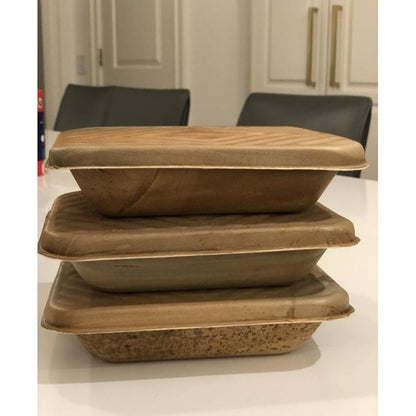9"x5" Palm Leaf Plate and Bowl Serving Set (33 oz)