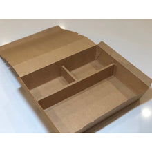 9"x7"x2" PaperBoard 3 Compartment Bento Box
